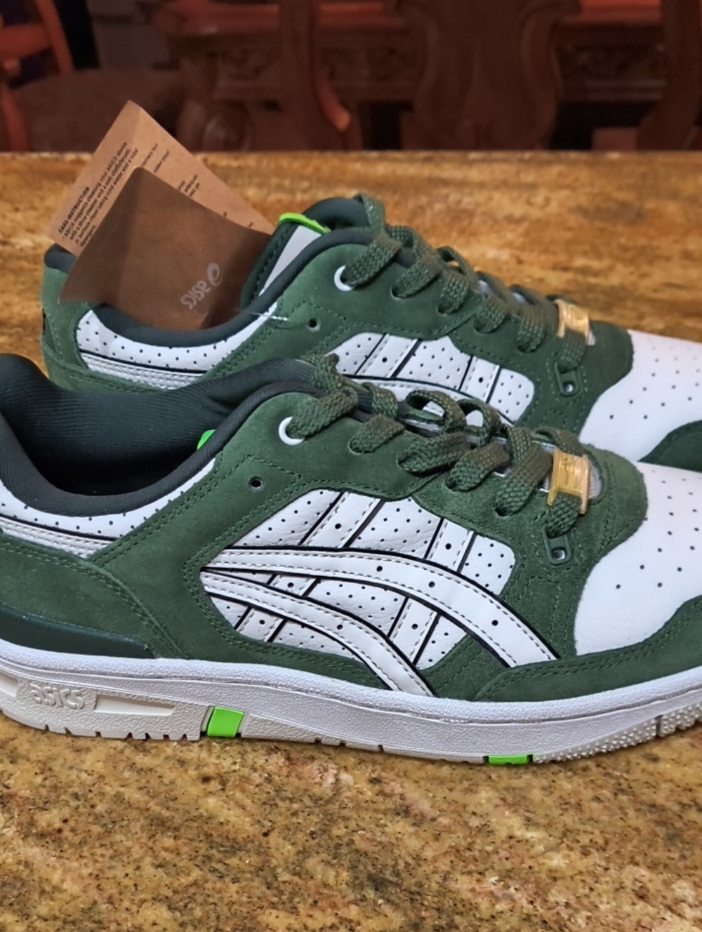 ASICS EX89 Omakase Pack White/Green Men's Size 8.5 - DS New with Box